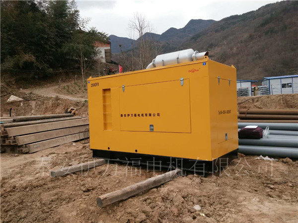 不畏艱辛——2018年兩批柴油發電機組已經安裝完畢